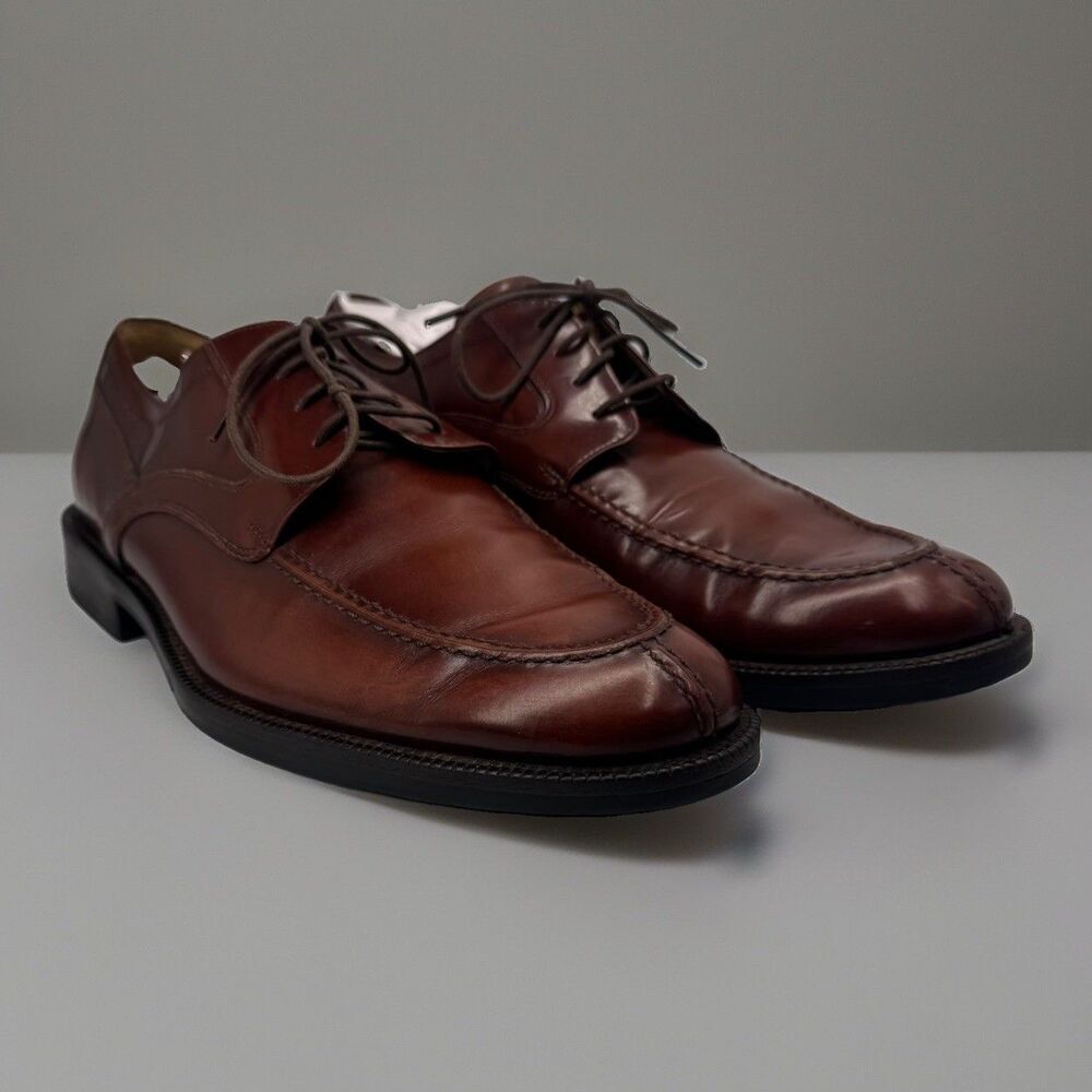 Johnston & Murphy Signature Series Brown Split Toe Derby Dress Shoes Men's 8.5 M